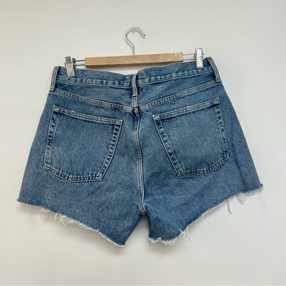 Agolde Parker Long Vintage Loose Short in Skywave High Waist Denim Jean 29 $138 - Picture 6 of 8